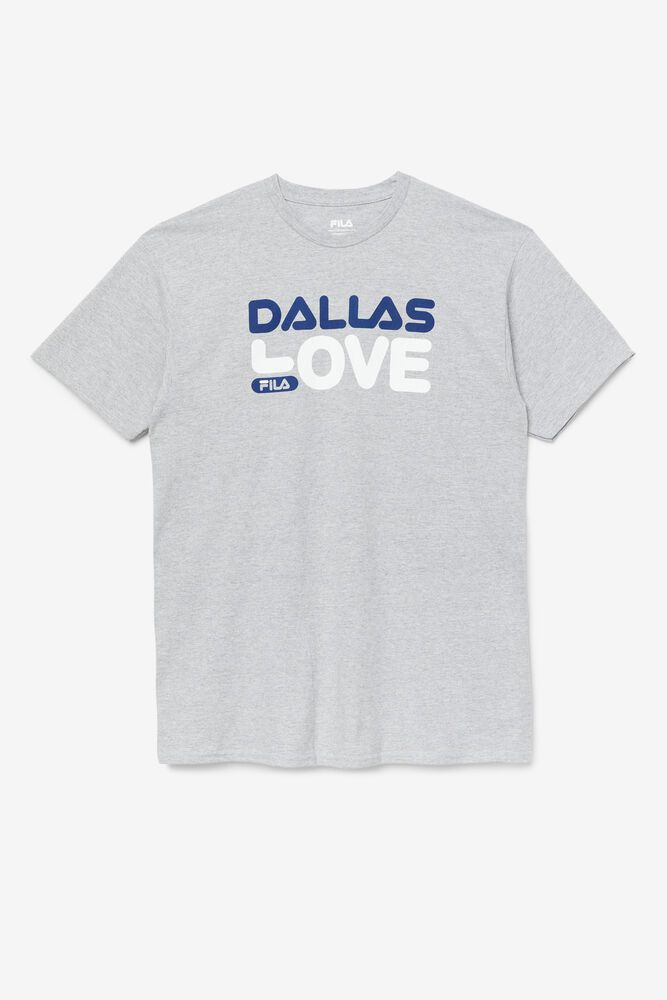 Fila Miesten Paidat Dallas Love Harmaat - CAOS-08231